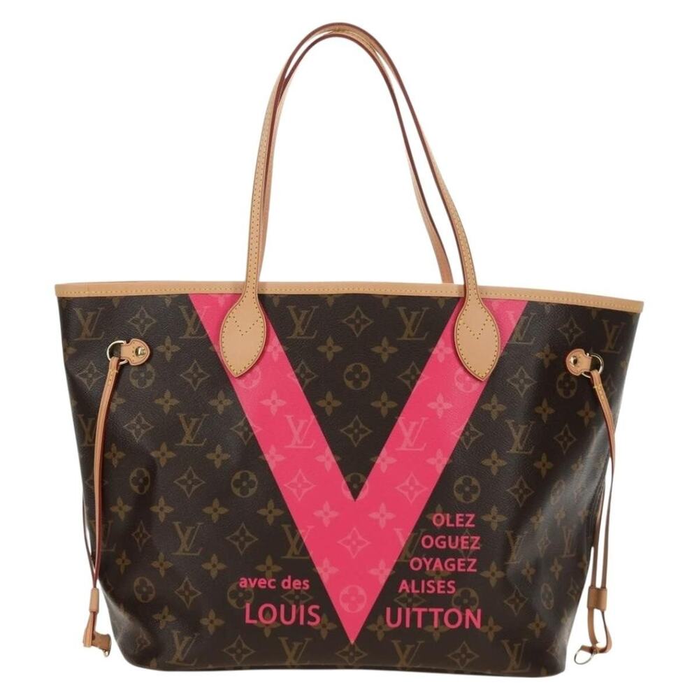 Louis Vuitton Neverfull MM Tote Bag Brown